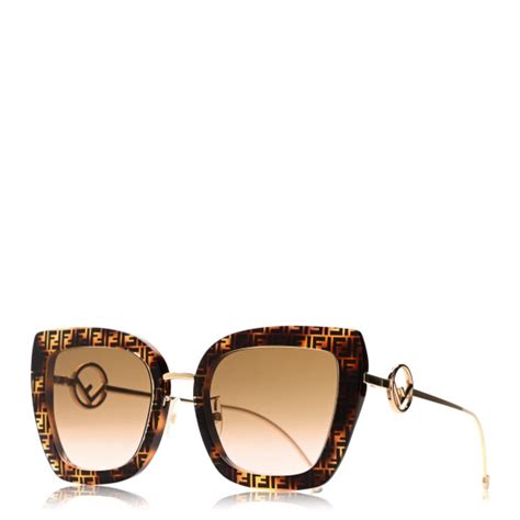 fendi ff 0424/f/s|FENDI Acetate Metal F is Fendi FF Square Cat Eye Sunglasses .